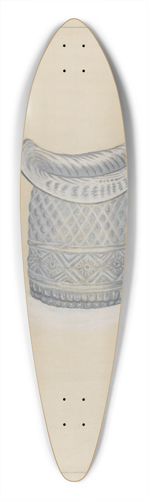 Nicholas Amantea - Vase 39.3 inch art pintail longboard deck