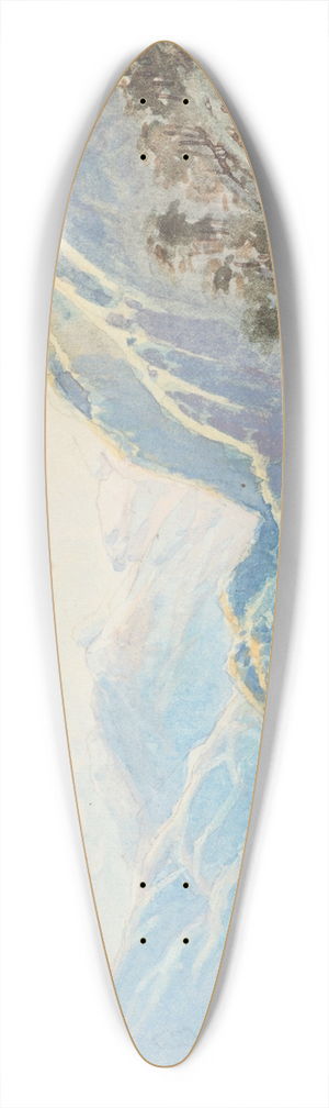 Nicholas Chevalier - Lake Wakatipu 39.3 inch art pintail longboard deck
