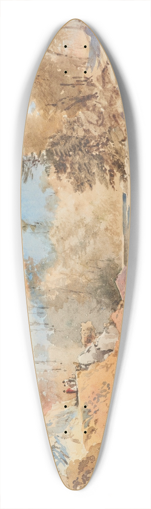 Nicholas Chevalier - Upper Hutt Valley 39.3 inch art pintail longboard deck