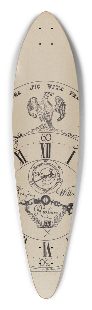 Nicholas Gorid - Clock 39.3 inch art pintail longboard deck