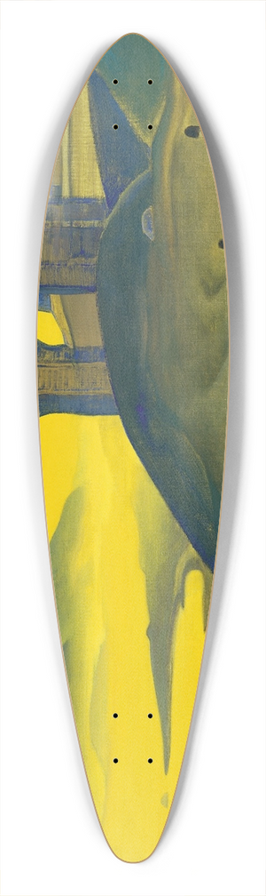 Nicholas Roerich - And We are Trying. From the Sancta Series 39.3 inch art pintail longboard deck
