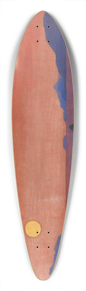 Nicholas Roerich - And We Continue Fishing From The Series Sancta 39.3 inch art pintail longboard deck