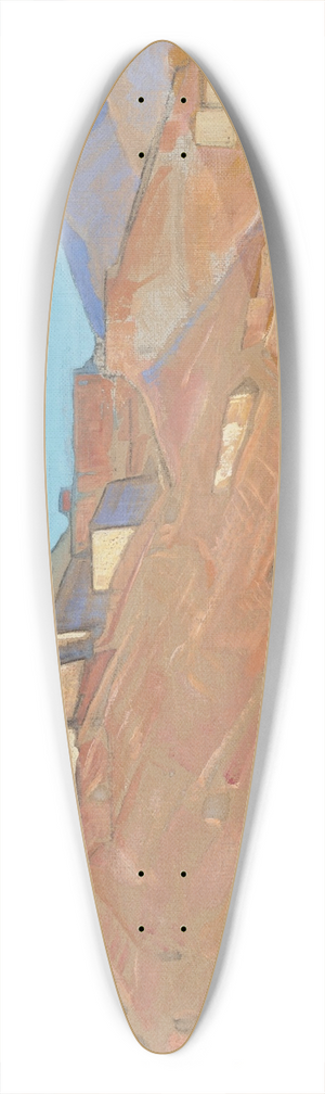 Nicholas Roerich - Sanctuaries and Citadels 39.3 inch art pintail longboard deck