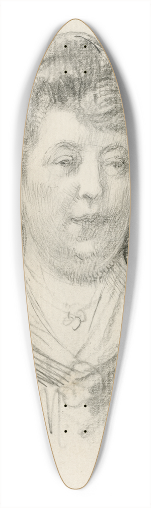 Nicolaas van der Waay - Mevrouw Slagmulder, verzamelaarster 39.3 inch art pintail longboard deck