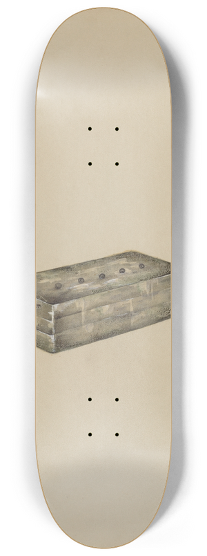 Columbus Simpson - Silver Snuff Box 8.25 inch art skate deck