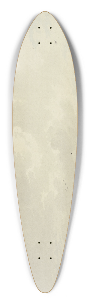 Nicolaas Wicart - Hollndisches Dorf an einem breiten Flusse, der mit mehreren Schiffen belebt ist, rechts auf dem Wasser fliegt ein Vogel 39.3 inch art pintail longboard deck