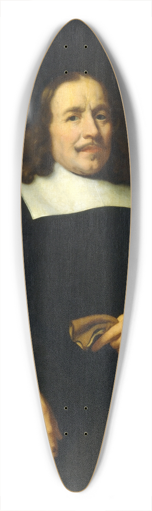 Nicolaes Maes - Dutch Gentleman 39.3 inch art pintail longboard deck
