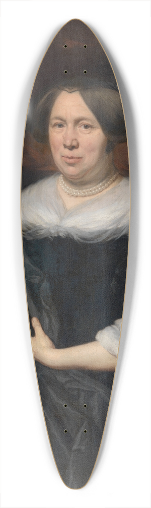 Nicolaes Maes - Portrait of a Woman 39.3 inch art pintail longboard deck Nicolaes Maes - Portrait of a Woman 39.3 inch art pintail longboard deck