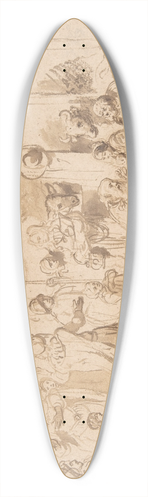 Nicolaes Maes - The Adoration of the Magi 39.3 inch art pintail longboard deck
