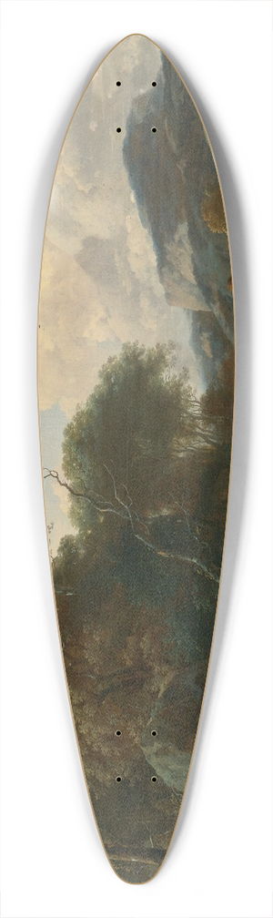 Nicolaes Pietersz. Berchem - A Landscape With Figures 39.3 inch art pintail longboard deck