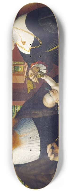 Conrad Faber von Kreuznach - Double Portrait of Justinian von Holzhausen and His Wife Anna, ne Frstenberg 8.25 inch art skate deck Conrad Faber von Kreuznach - Double Portrait of Justinian von Holzhausen and His Wife Anna, ne Frstenberg 8.25 inch art skate deck
