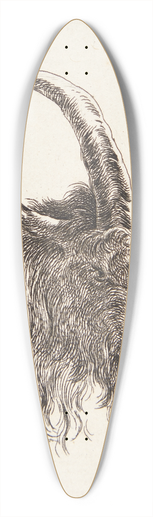 Nicolaes Pietersz. Berchem - Gedehoved vendt mod hjre 39.3 inch art pintail longboard deck