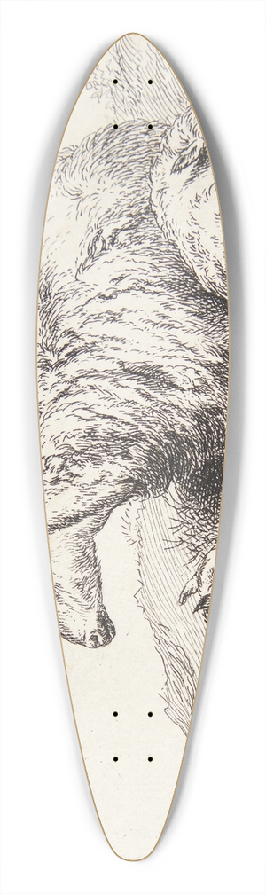 Nicolaes Pietersz. Berchem - Liggende fr med to lam 39.3 inch art pintail longboard deck