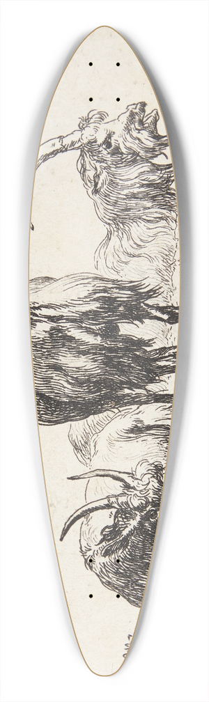 Nicolaes Pietersz. Berchem - Tre geder 39.3 inch art pintail longboard deck