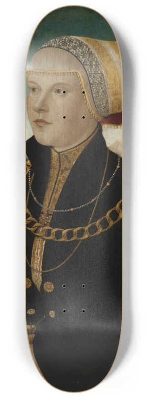 Conrad Faber von Kreuznach - Portrait of Margarete Stralenberg, ne Stalburg 8.25 inch art skate deck Conrad Faber von Kreuznach - Portrait of Margarete Stralenberg, ne Stalburg 8.25 inch art skate deck