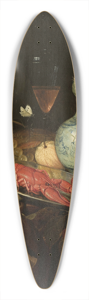 Nicolaes van Gelder - Still life with a watch 39.3 inch art pintail longboard deck