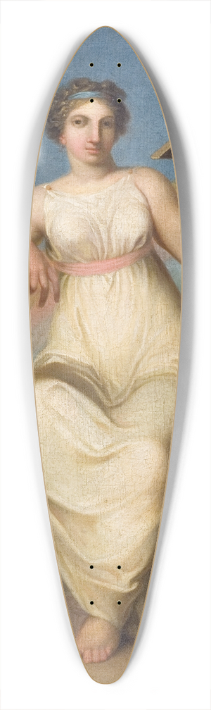 Nicolai Abildgaard - Jurisprudence. Allegorical Figure 39.3 inch art pintail longboard deck