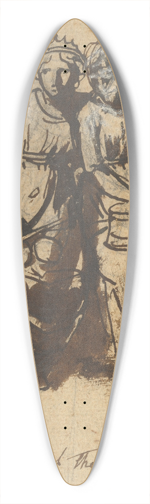 Nicolai Abildgaard - Nemesis and Themis 39.3 inch art pintail longboard deck Nicolai Abildgaard - Nemesis and Themis 39.3 inch art pintail longboard deck