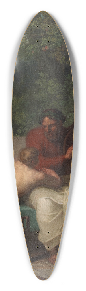 Nicolai Abildgaard - The Greek Poet Anacreon and Bathyll 39.3 inch art pintail longboard deck