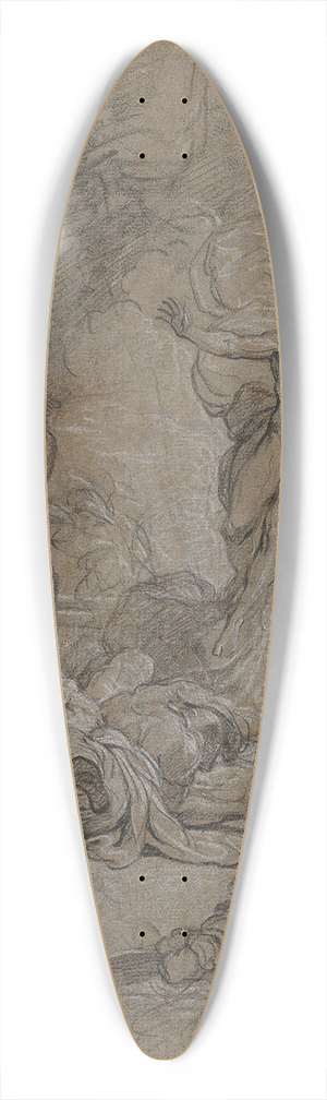 Nicolas Bertin - The Resurrection of Christ 39.3 inch art pintail longboard deck