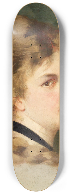 Conrad Kiesel - Bildnis einer Dame mit schwarzem Halsband 8.25 inch art skate deck