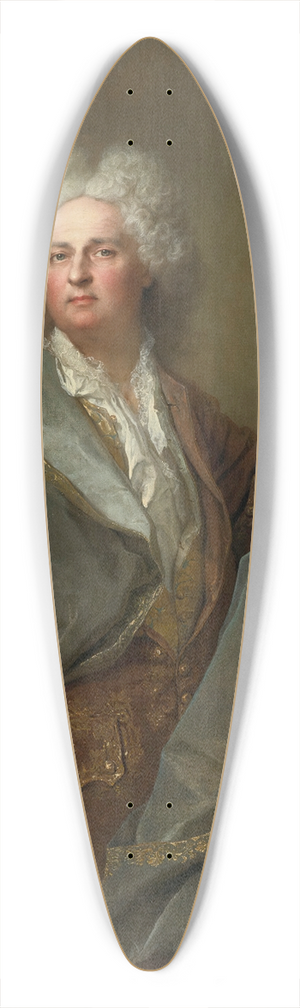Nicolas de Largillire - Portrait of The BaronDe Besenval 39.3 inch art pintail longboard deck