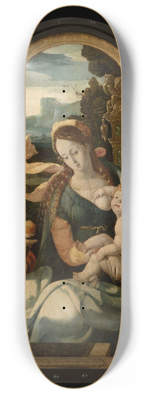 Aertgen Claesz van Leyden - The Holy Family 8.25 inch art skate deck