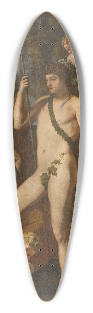 Nicolas Poussin - Bacchus-Apollo 39.3 inch art pintail longboard deck