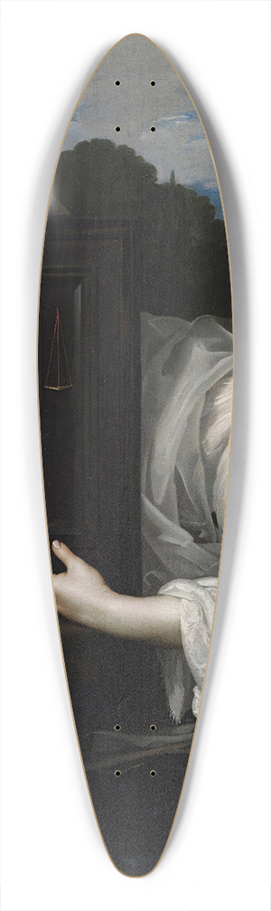 Nicolas Regnier - An Allegory Of Wisdom 39.3 inch art pintail longboard deck