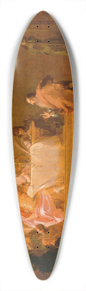 Nicolaus Knpfer - Solon before Croesus 39.3 inch art pintail longboard deck