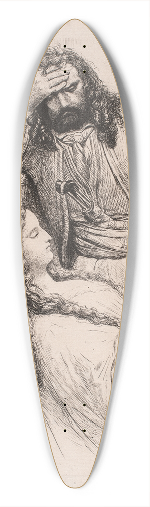 Niels Simonsen - Korsaren og hans brud 39.3 inch art pintail longboard deck