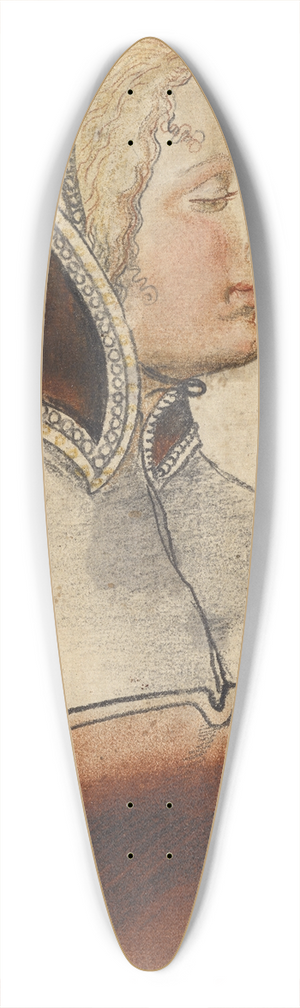 Niklaus Manuel - Brustbild einer jungen Frau im Profil 39.3 inch art pintail longboard deck