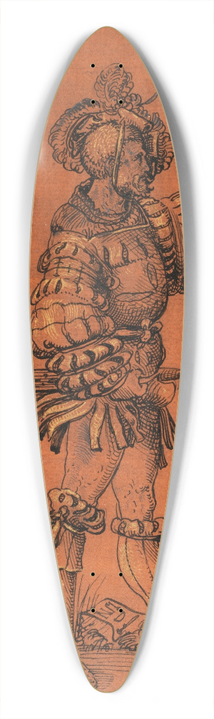 Niklaus Manuel - Der Goldene Eidgenosse 39.3 inch art pintail longboard deck Niklaus Manuel - Der Goldene Eidgenosse 39.3 inch art pintail longboard deck