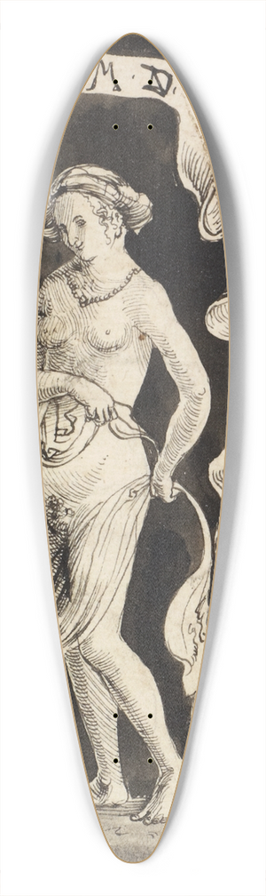 Niklaus Manuel - Female nude with a headscarf 39.3 inch art pintail longboard deck