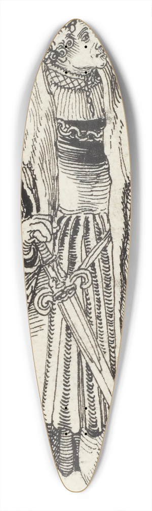Niklaus Manuel - Knig 39.3 inch art pintail longboard deck