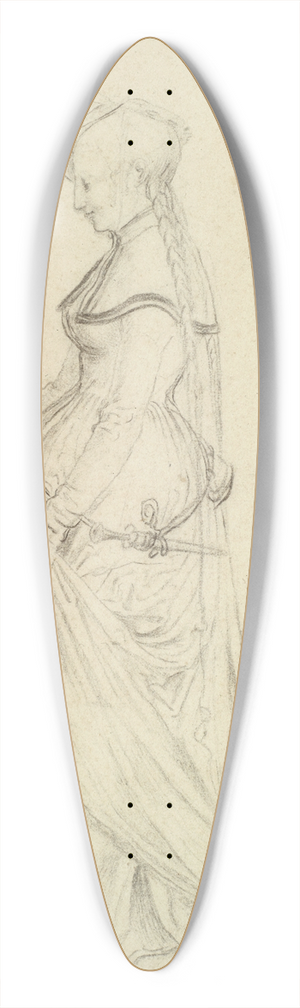 Niklaus Manuel - Studie zu einer Trichten Jungfrau 39.3 inch art pintail longboard deck Niklaus Manuel - Studie zu einer Trichten Jungfrau 39.3 inch art pintail longboard deck