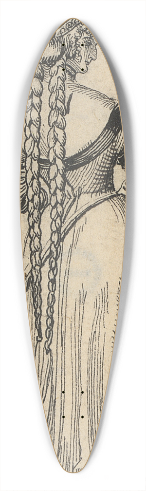 Niklaus Manuel - Tchterli 39.3 inch art pintail longboard deck Niklaus Manuel - Tchterli 39.3 inch art pintail longboard deck