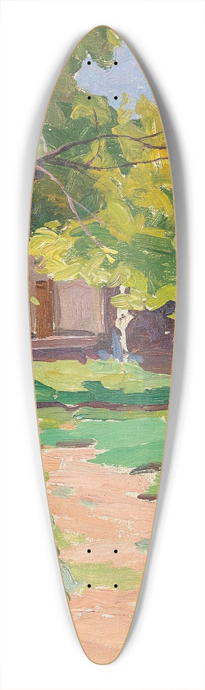 Nikolai Semenovich Samokish - A Summer Garden 39.3 inch art pintail longboard deck