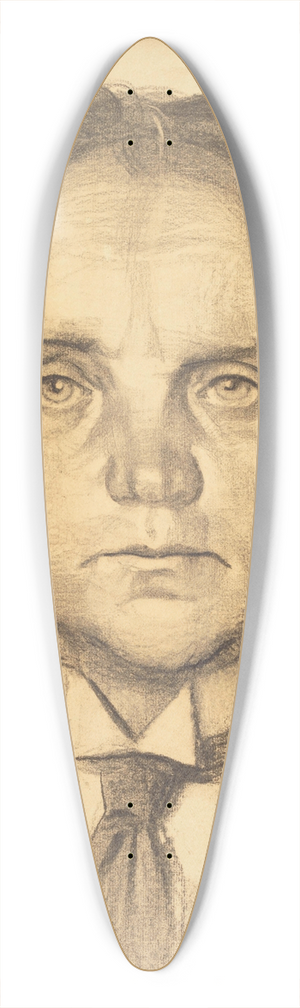 Nikolai Triik - A. Luiga portree 39.3 inch art pintail longboard deck