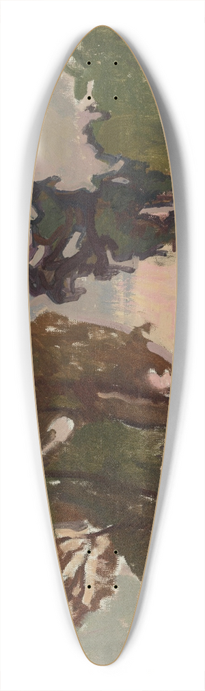 Nikolai Triik - Maastik 39.3 inch art pintail longboard deck