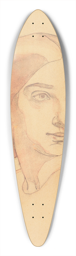 Nikolai Triik - Pr. V. Triik-Martna portree 39.3 inch art pintail longboard deck