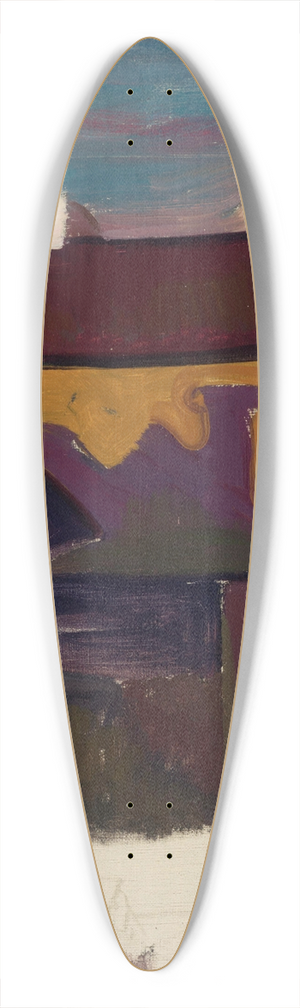 Nikolai Triik - Vaade uele 39.3 inch art pintail longboard deck