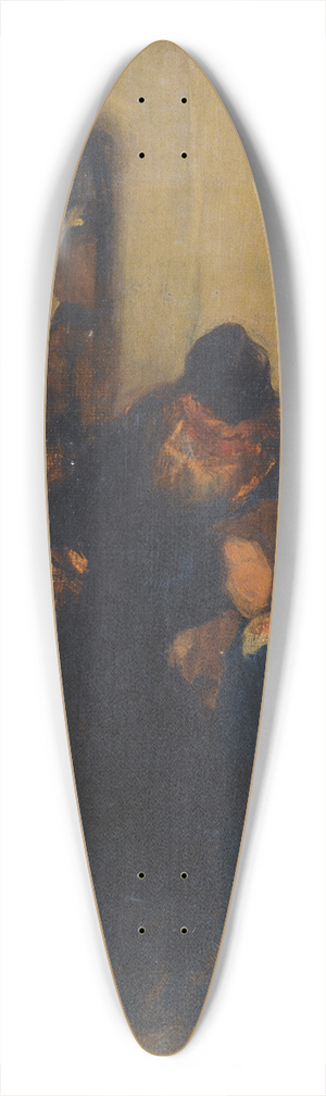 Nikolaos Gyzis - Grandfather And Child 39.3 inch art pintail longboard deck