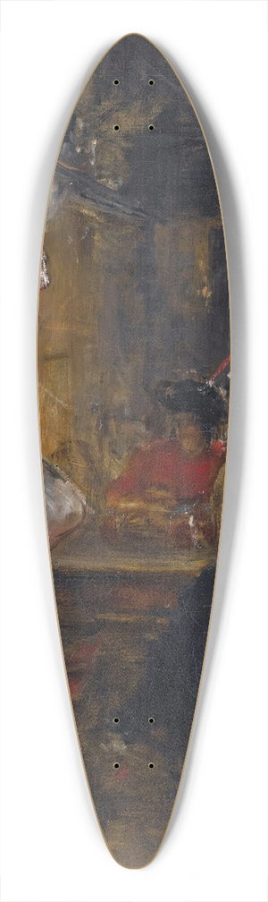 Nikolaos Gyzis - In The Tavern 39.3 inch art pintail longboard deck