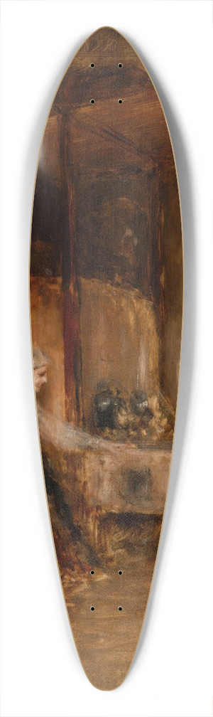 Nikolaos Gyzis - Mre au berceau 39.3 inch art pintail longboard deck