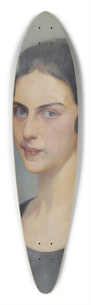 Nikolaos Lytras - Portrait of A Woman 39.3 inch art pintail longboard deck