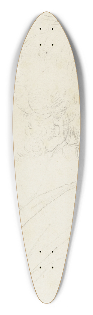 Nikolaus Hoff - Bildnis des Dresdener Landschaftsmalers Ernst Oehme 39.3 inch art pintail longboard deck