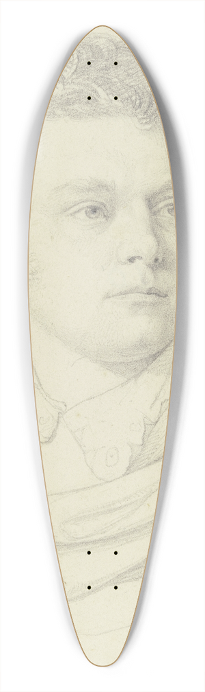 Nikolaus Hoff - Bildnis des Stuttgarter Hofschauspielers Friedrich Mevius 39.3 inch art pintail longboard deck
