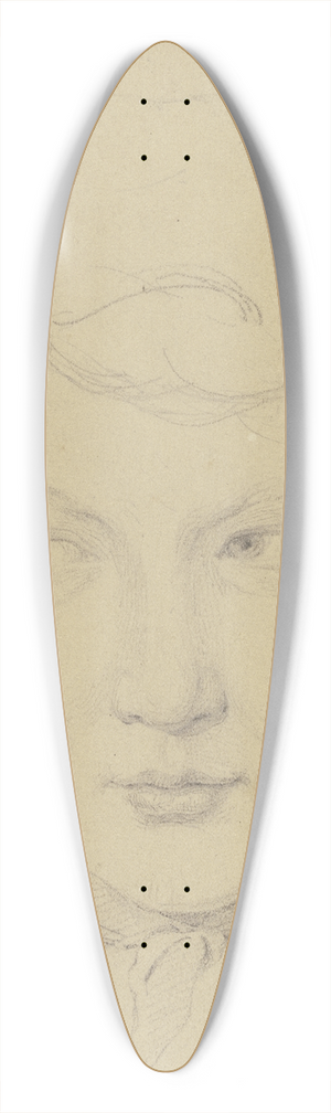 Nikolaus Hoff - Bildnis eines Waisenknaben 39.3 inch art pintail longboard deck