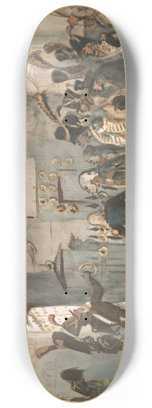 Constantin Guys - Old Soldiers of theEmpire 8.25 inch art skate deck